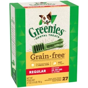27 oz. Greenies Grain Free Regular Tub Treat Pack - Treats